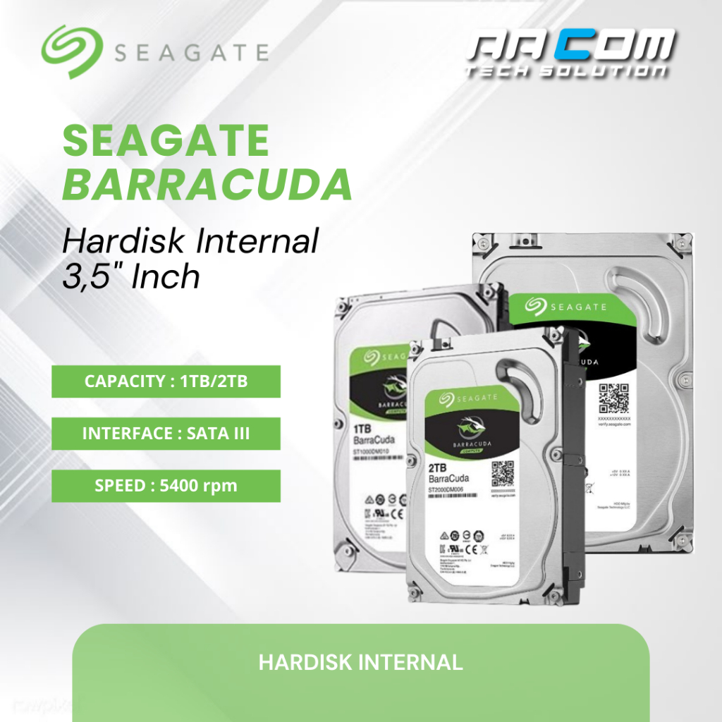 Jual HARDDISK HDD SEAGATE BARRACUDA 3.5 Inch 1TB | 2TB | Shopee Indonesia
