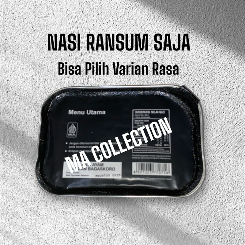 Jual ( nasi saja ) ransum makanan TNI EXP JULI 2026 | Shopee Indonesia