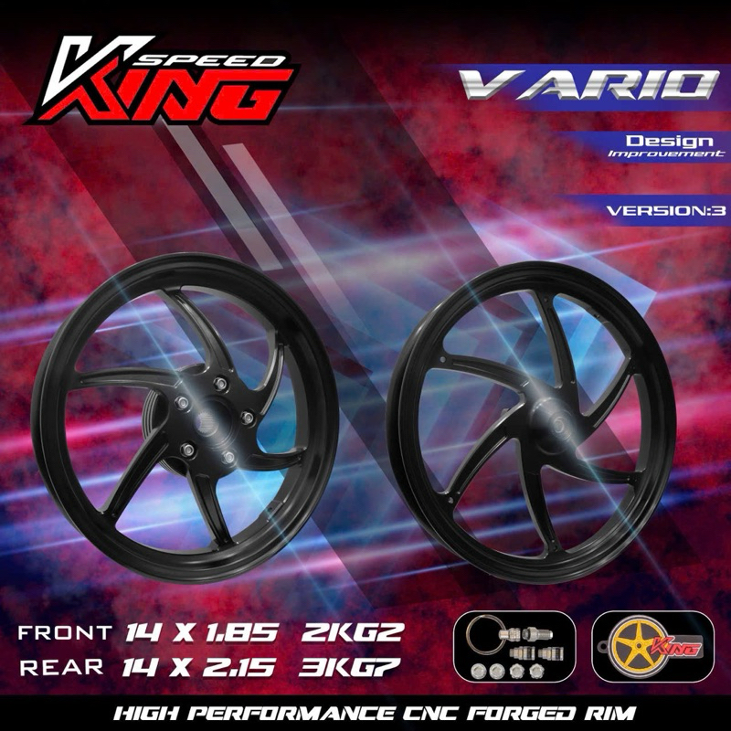 Jual Velg King Speed Forged Rims V3 Palang 6 Vario 125 150 PCX ...