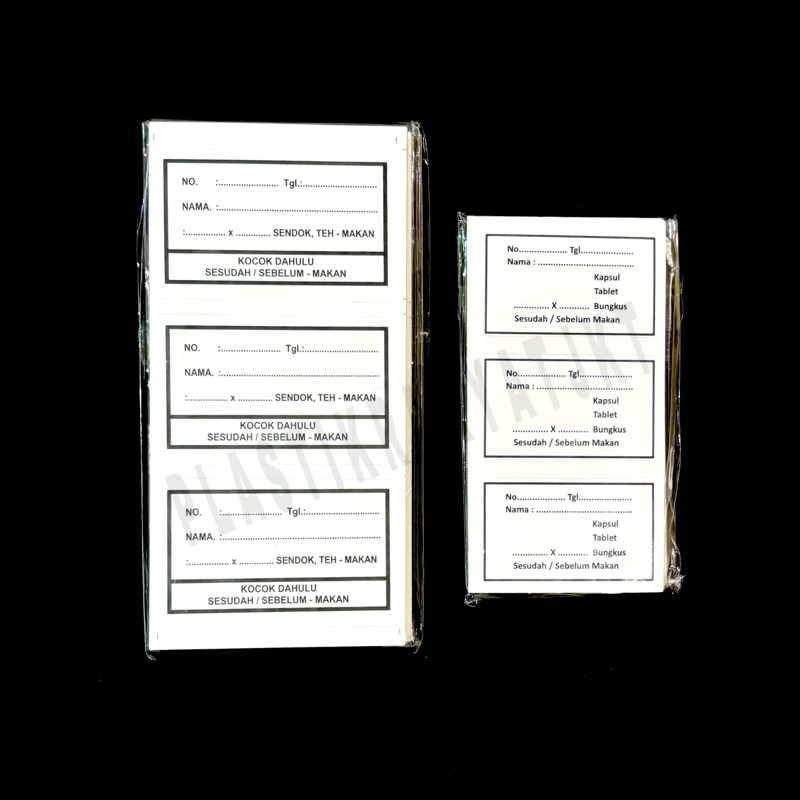 Jual Etiket Label Obat Sticker isi 150pcs | Shopee Indonesia