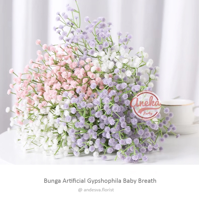 Jual Bunga Artificial Baby Breath Panjang / bunga prewedding / Bunga ...