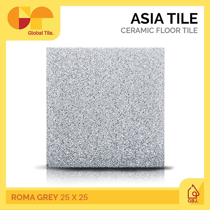 Jual KERAMIK ASIA TILE 25 X 25 ROMA GREY / KERAMIK LANTAI KAMAR MANDI ...