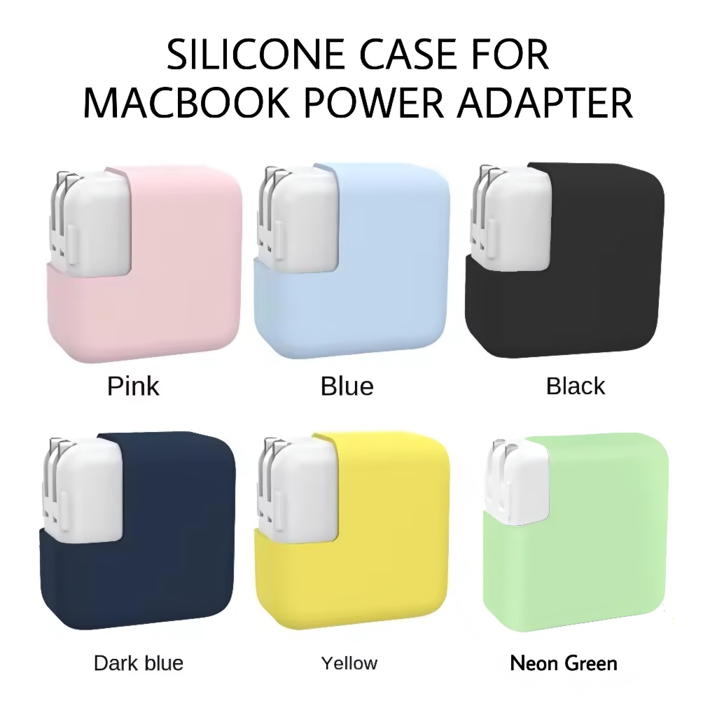 Jual SILICONE CASE FOR POWER ADAPTER CHARGER MACBOOK | Shopee Indonesia