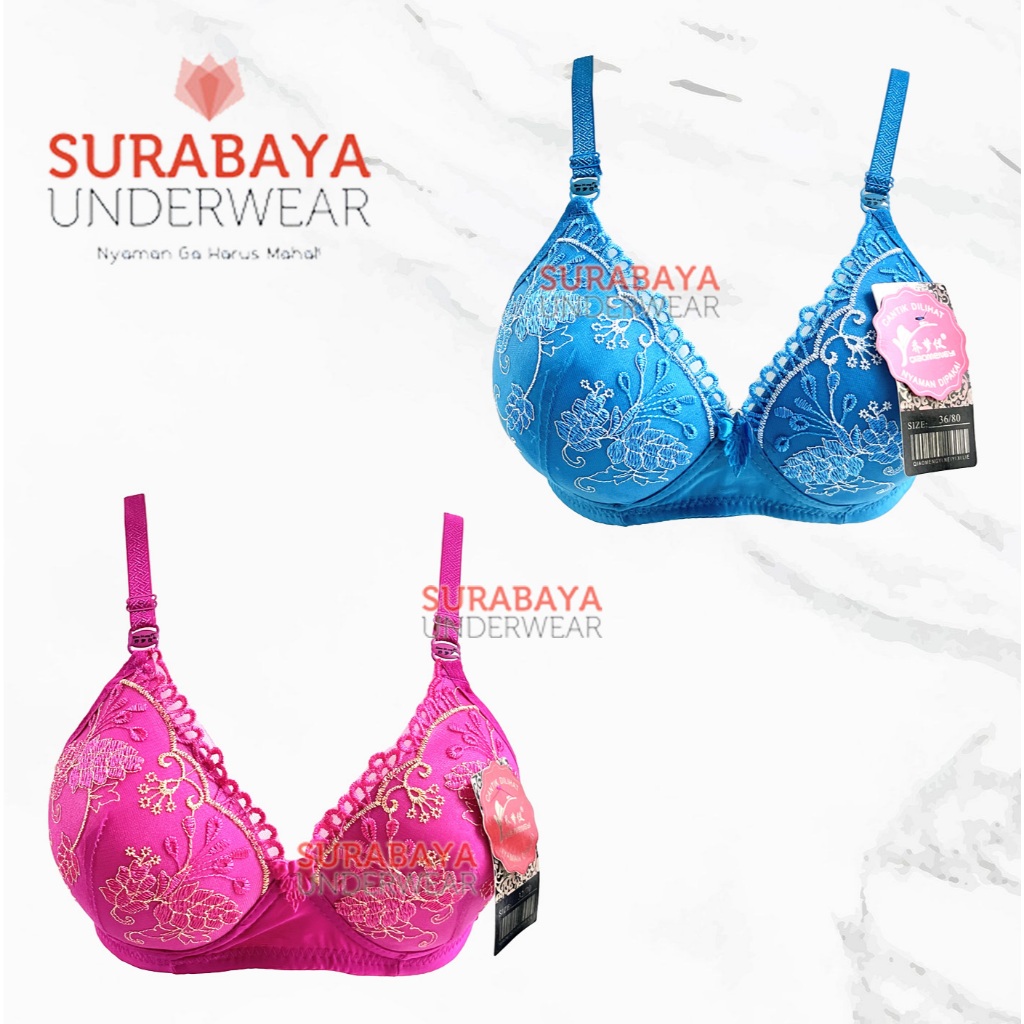 Jual BH/BRA CUP RENDA BUNGA2 BUSA TIPIS NO KAWAT KAIT 2 SZ 32-38 ...
