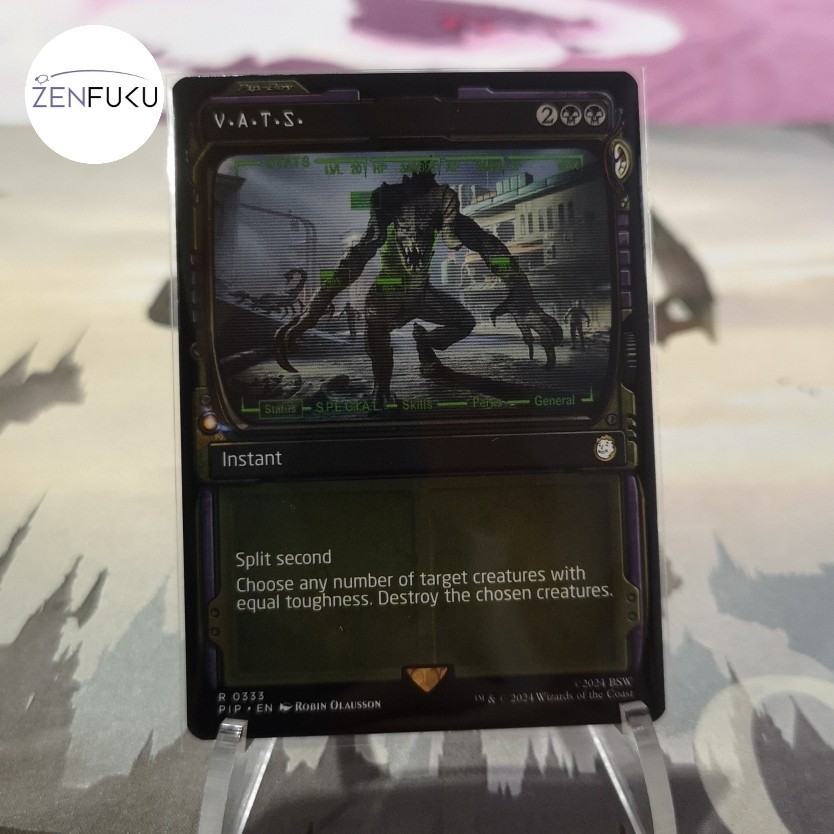 mtg vats card V.A.T.S. [50] [Fallout] [Foil] – Face to Face Games