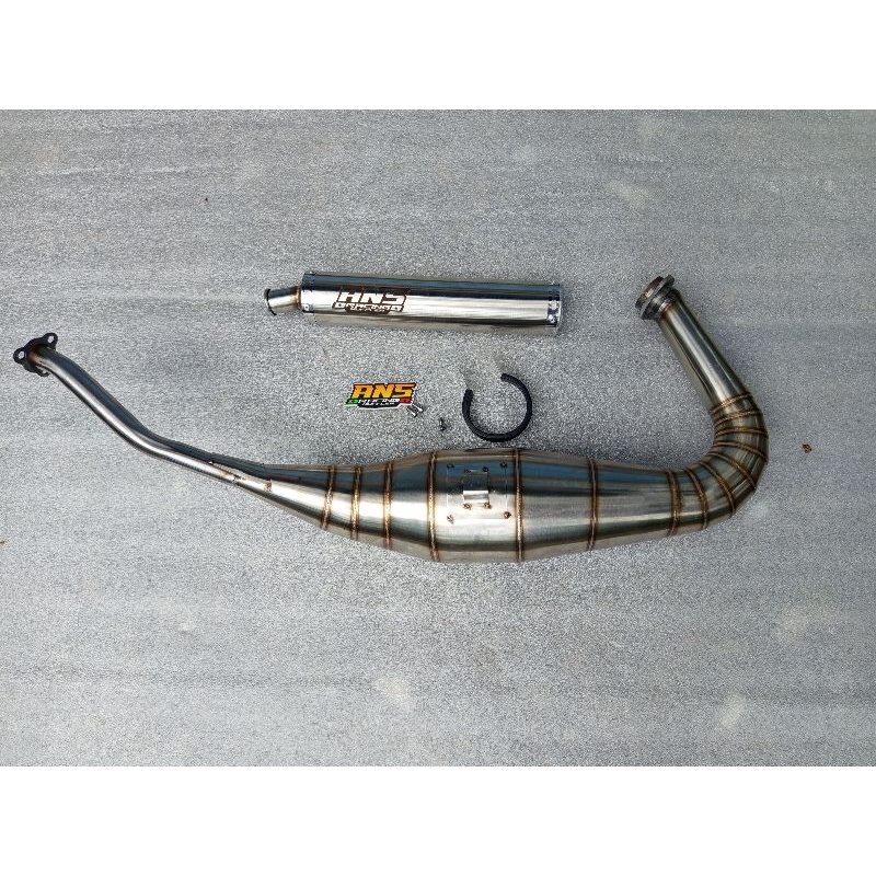 Jual knalpot NINJA R RR SS Original ANS Racing full stainles silincer ...