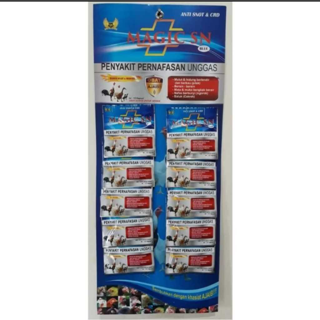 Jual MAGIC SN BIRU ( 1 RENTENG 10 SACHET) MAGIC SN BLUE OBAT SNOT ...