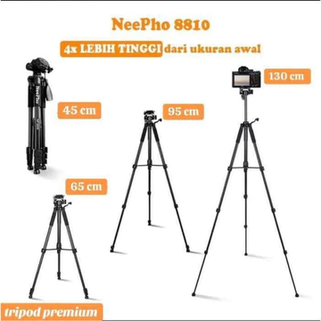 Tripod Premium Peyangga Handphone Camera Dengan Tinggi 1 3 Meter Free Holder Baut Remot