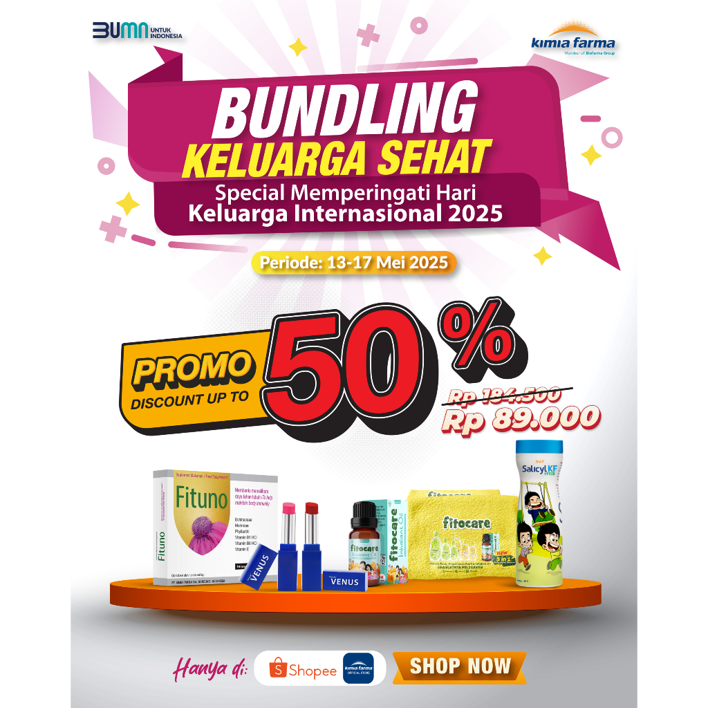 Jual Bundling Keluarga Hebat Asi Kuat (Fituno, Salicyl Fresh, Fitocare ...