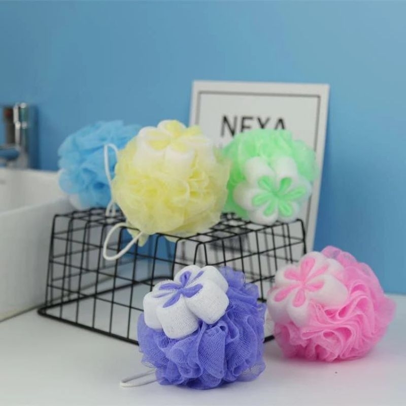 Jual Bath Sponge Besar sponge jaring model bunga | Shopee Indonesia