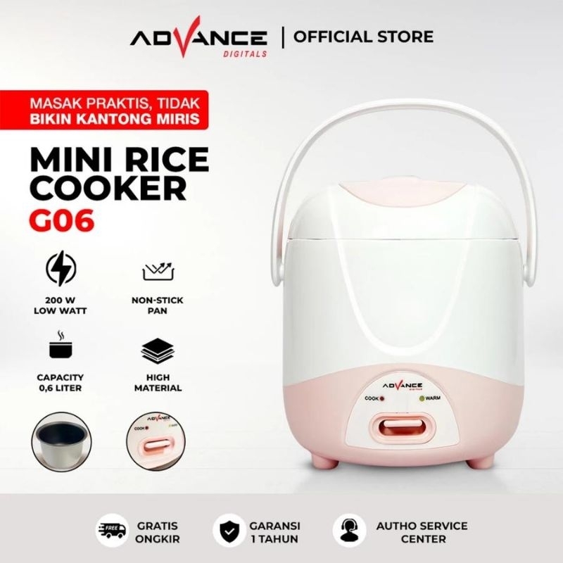 Jual MINI RICE COOKER ADVANCE G-06 ORIGINAL | Shopee Indonesia