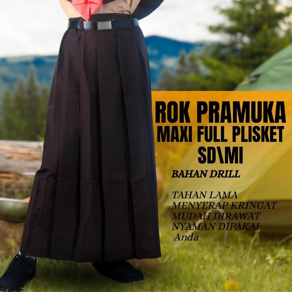 Jual Rok Pramuka SD\MI Rok Maxi Full Plisket -Drill Premium -ALTA ...