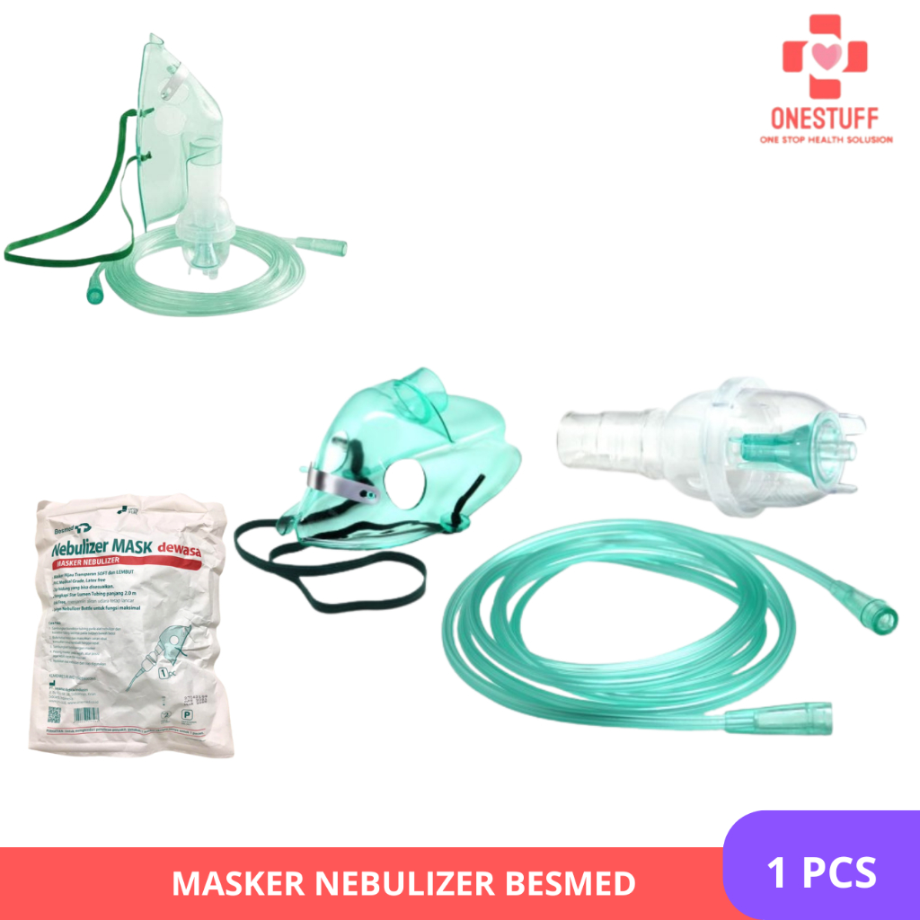 Jual Onemed Nebulizer Masker Uap Anak Dewasa Pernafasan Besmed | Shopee ...