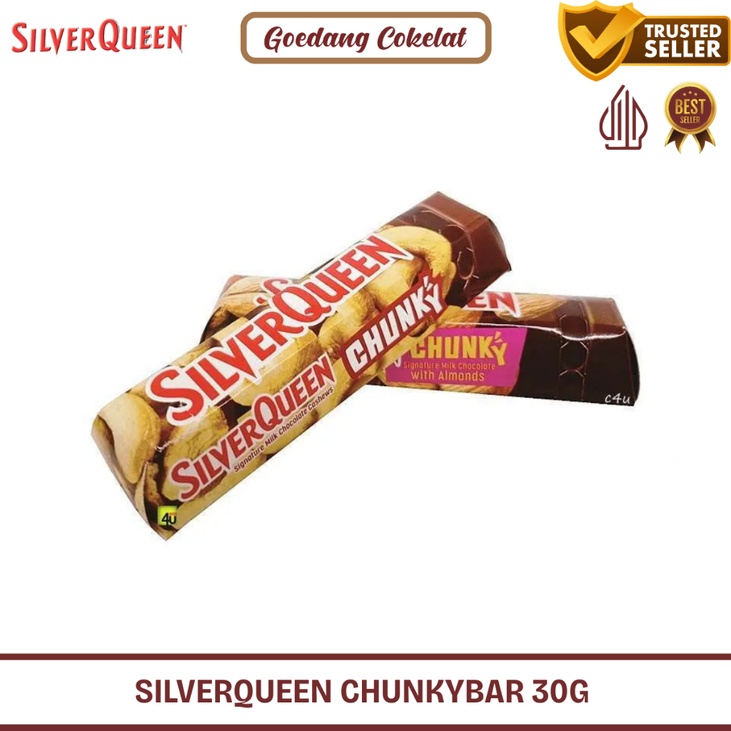Jual Coklat Silverqueen Silver Queen Chunky Bar Chunkybar Cashew Mede ...