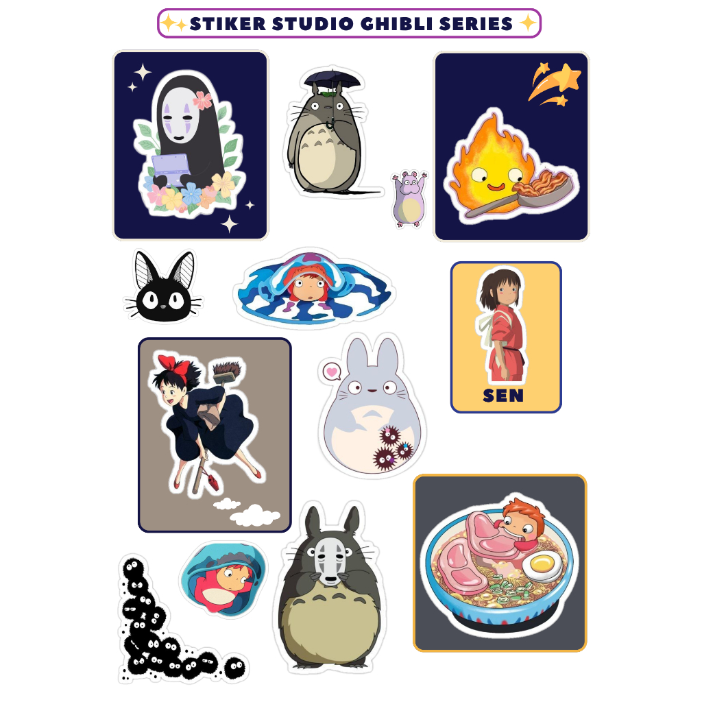 Jual Stiker Ghibli Studio Series | Shopee Indonesia