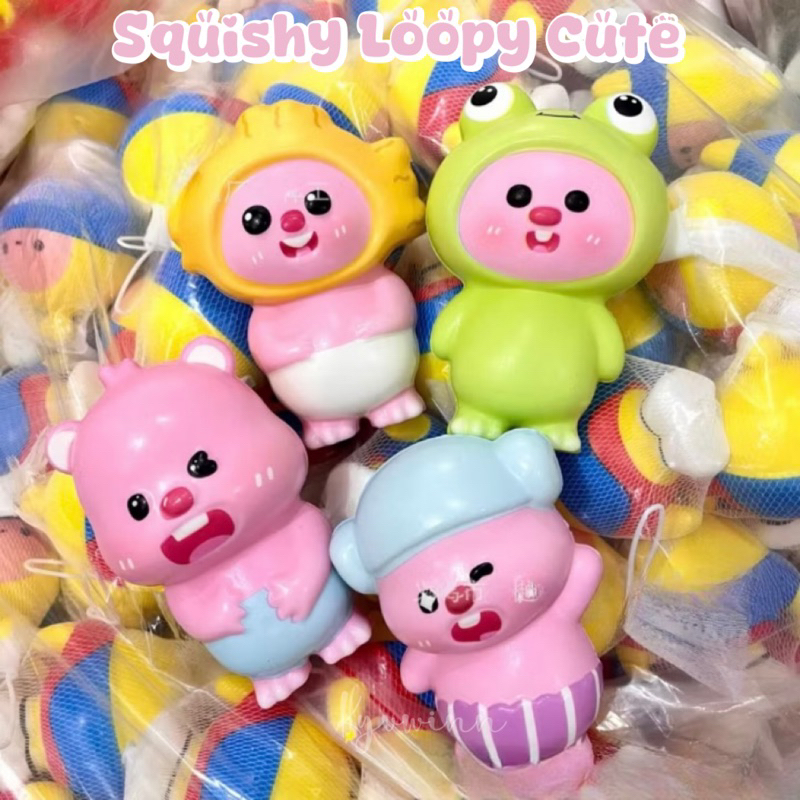 Jual Squishy Loopy Pink Cute Mainan Anak Anak Wangi Macaron Squishy Toy ...