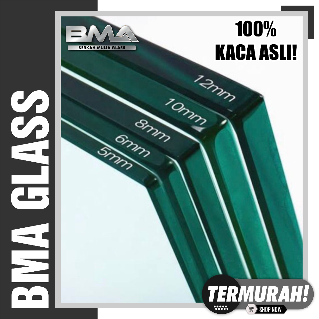 Jual KACA POLOS BENING CLEAR 6MM/8MM/10MM/12MM (POTONG CUSTOM SESUAI ...