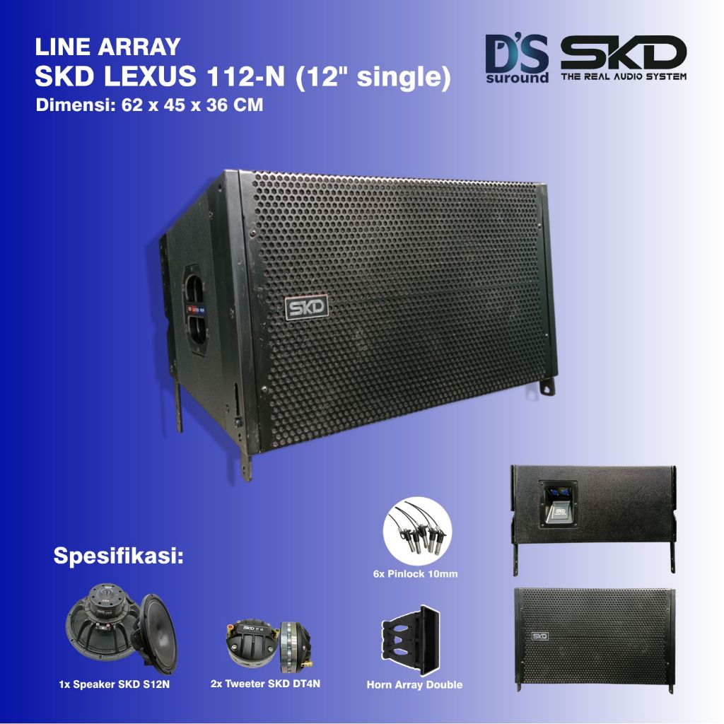 Jual LINE ARRAY 12 INCH SINGLE SKD LEXUS 112-N LINE ARRAY KOMPONEN NEO ...