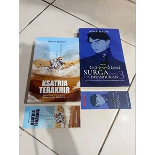OBRAL BUKU MURAH ORIGINAL / NOVEL REMAJA / 1 PAKET 2 BUKU / KSATRIA TERAKHIR / SURGA YANG TAK DIRINDUKAN 3 / ROMANCE / DEWASA / FIKSI /