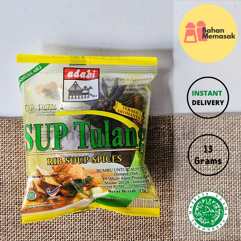 kantong bumbu sup tulang adabi disimpan rapi di dapur memudahkan penggunaan