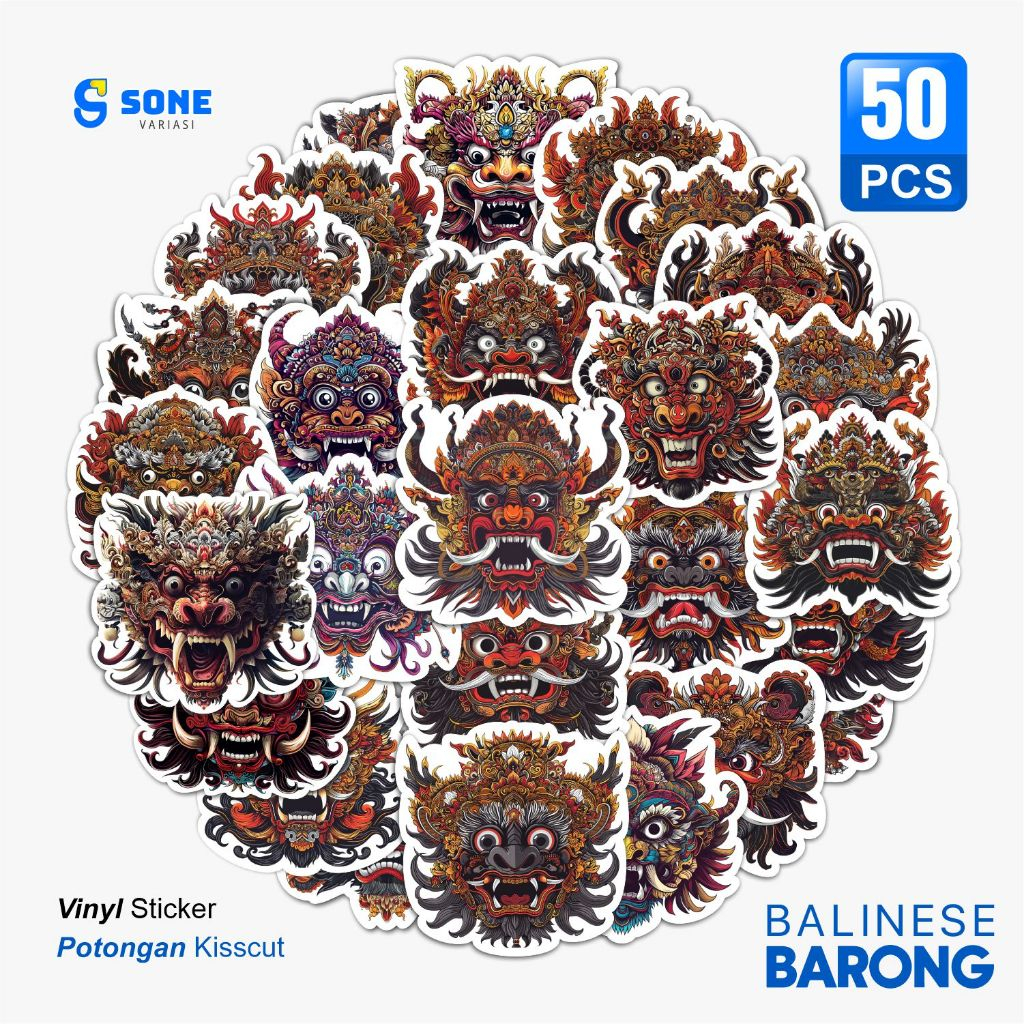 Jual Stiker Barong Bali Culture Aesthetic Hiasan Laptop Buku Jurnal ...