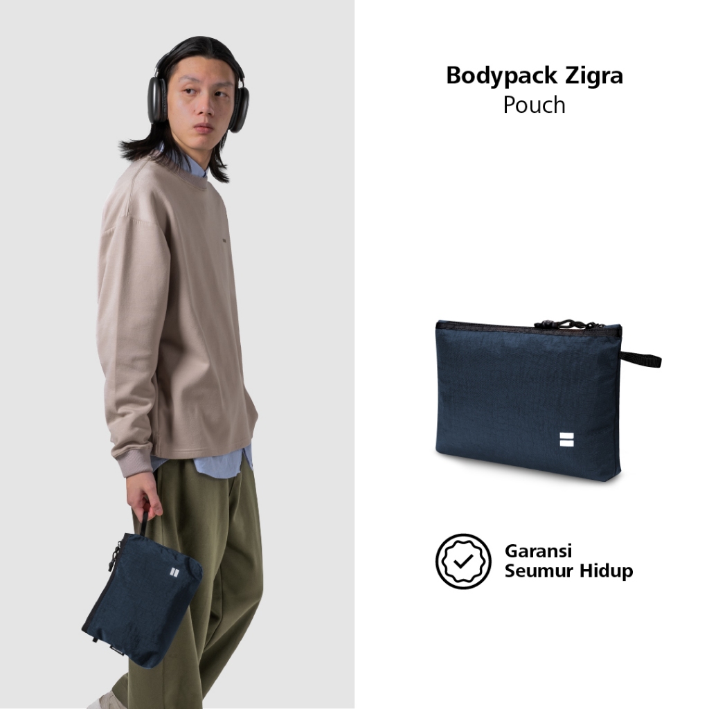 Jual Bodypack Zigra Dopp Kit - Navy | Shopee Indonesia