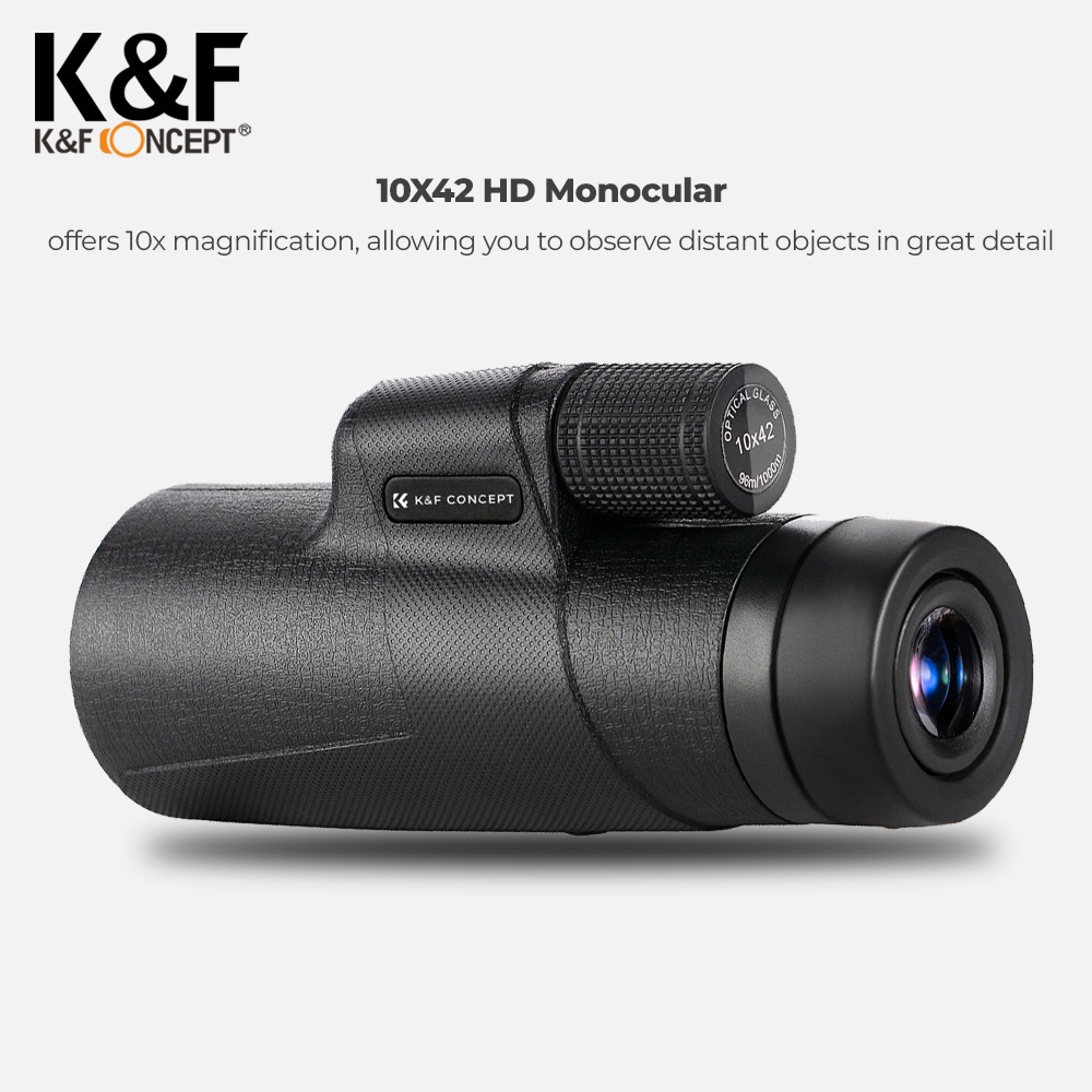 Jual K&F Concept Monocular HD 10x42 Spooting Scope - IP65 for Wildlife ...