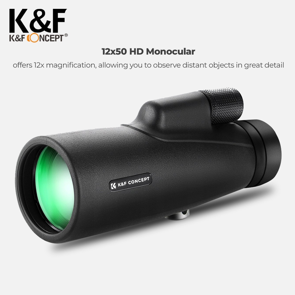 Jual K&F Concept Azot Monocular HD 12x50 Spooting Scope - IP65 for ...
