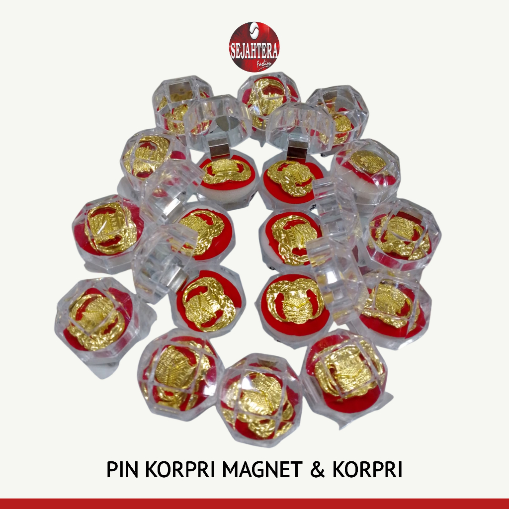 Jual Pin KORPRI Magnet & Peniti Super Premium | Shopee Indonesia