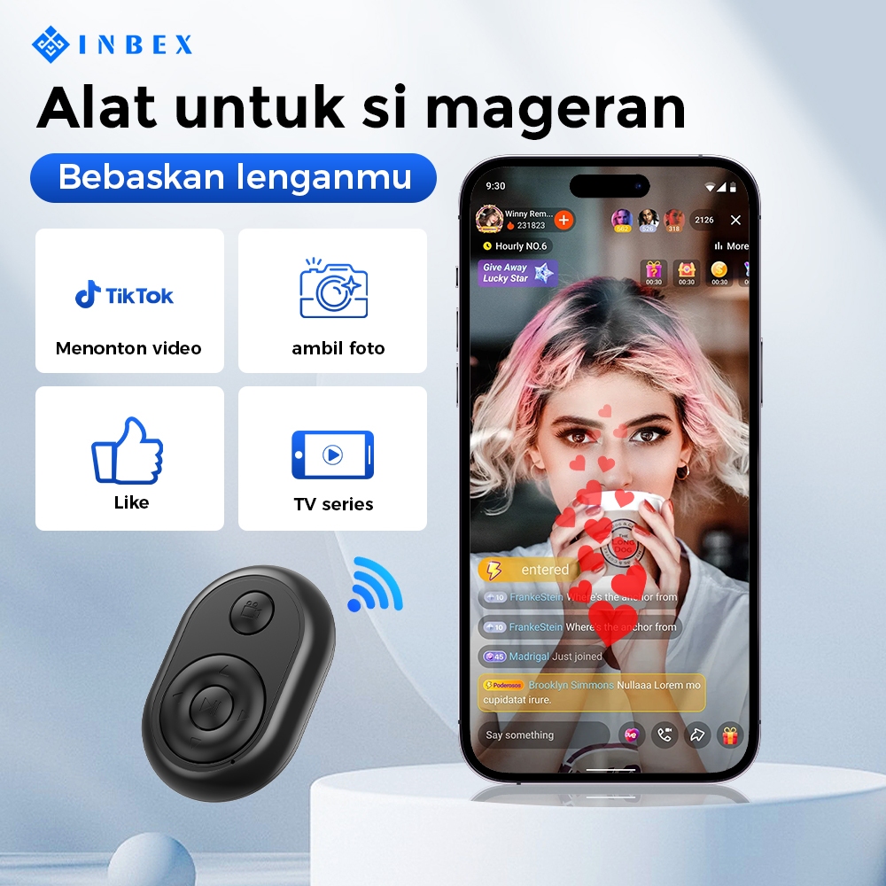 Jual INBEX 6 tombol Kontrol jarak jauh multifungsi Untuk pecinta selfie ...