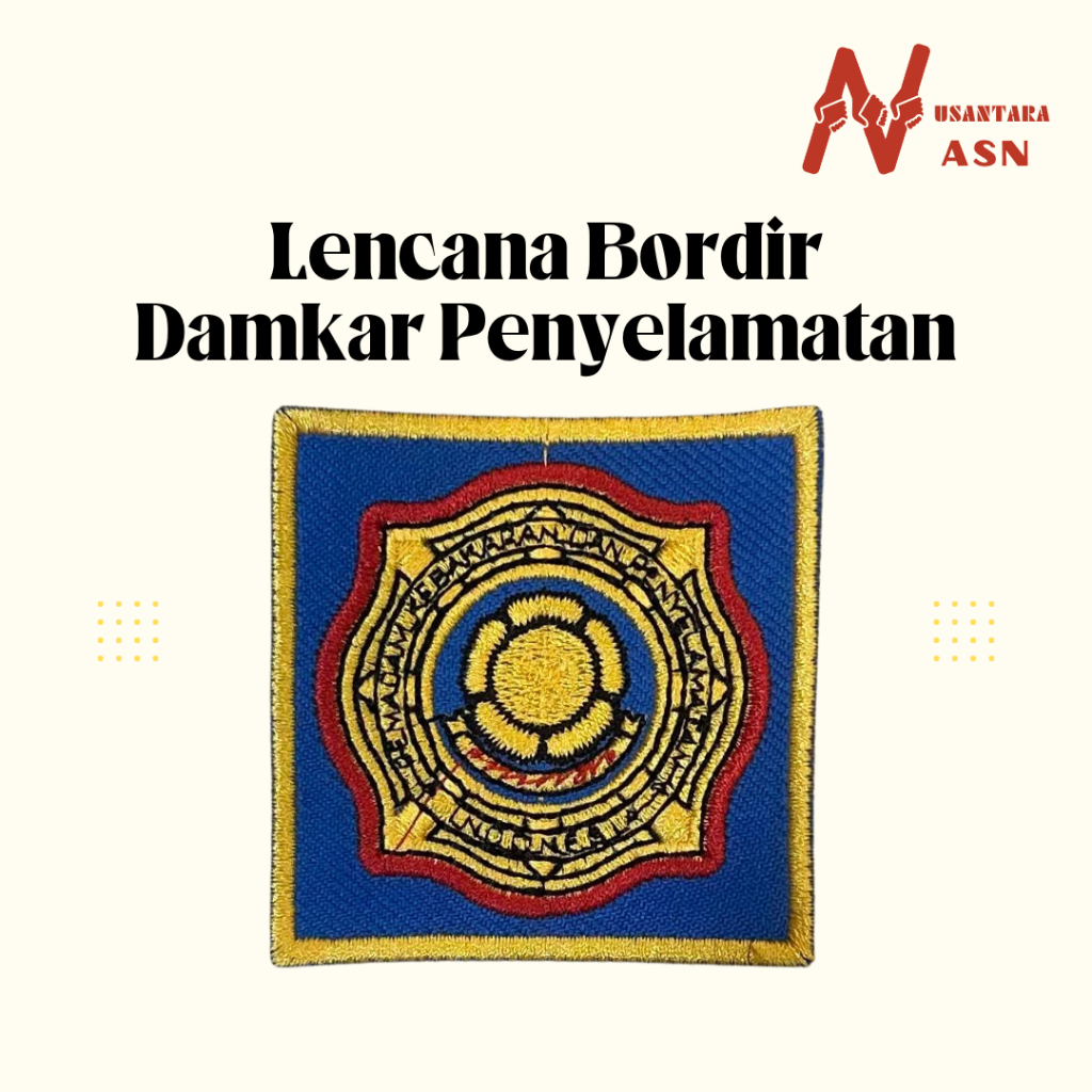 Jual Atribut Lencana Badge Bordir Damkar Pemadam Kebakaran Penyelematan ...