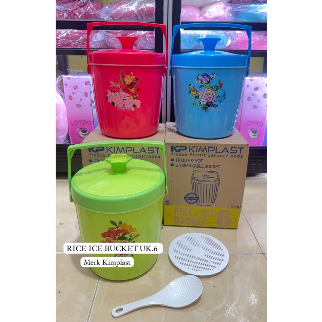 Jual RICE BUCKET 6 & 8 LITER MERK KIMPLAST & USA /TERMOS NASI & ES ...