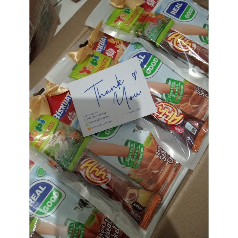 Jual MURAH!!! PAKET MINI GIFT SNACK ISI 4 MACAM | Shopee Indonesia