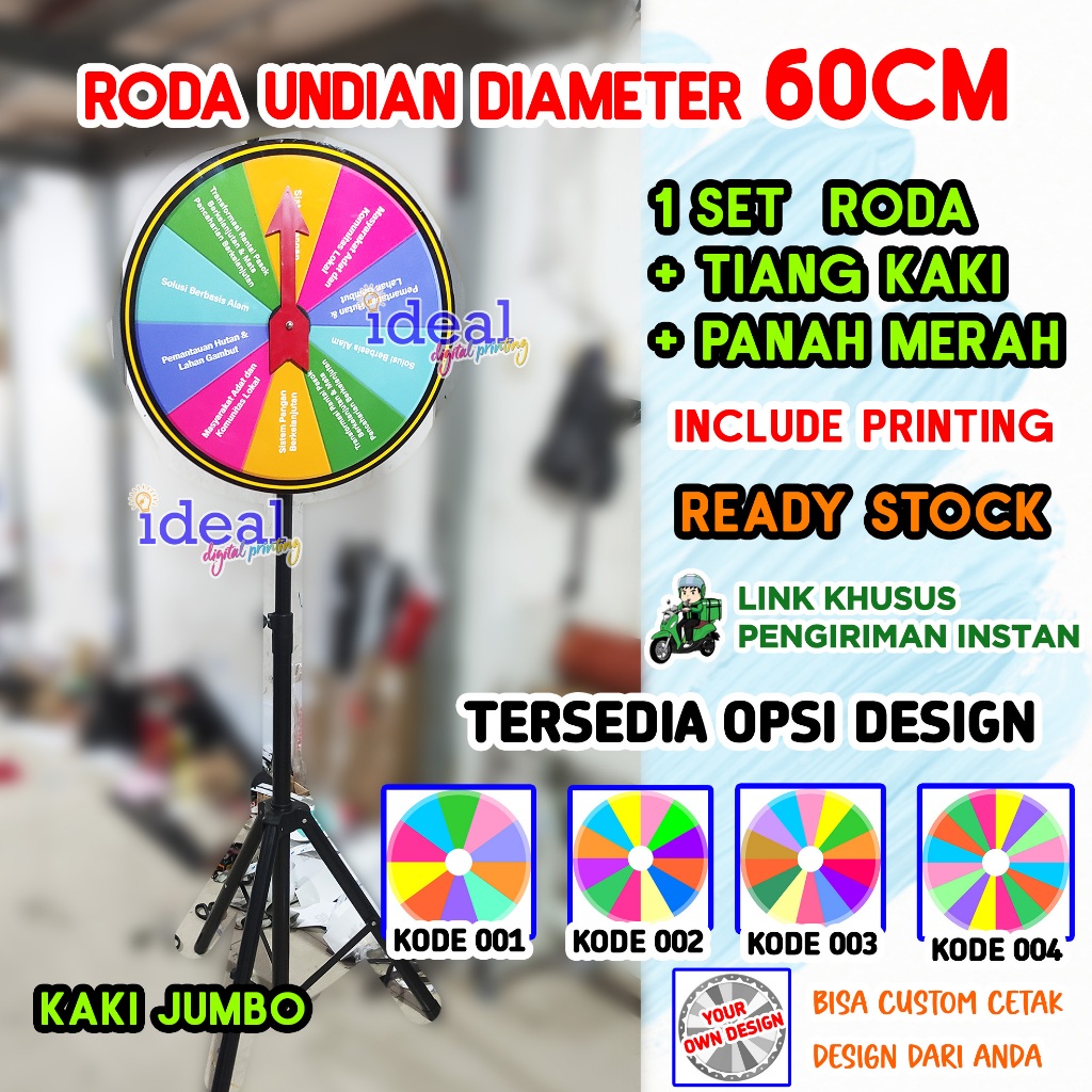 Jual Roda undian Diameter 60cm + printing Lucky Wheels, Spin wheels ...