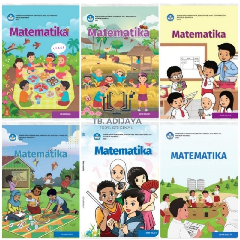 Jual Matematika SD Kelas 1 2 3 4 5 6 Kurikulum Merdeka Diknas ...
