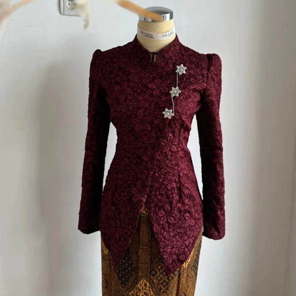 Jual Set Kebaya Jawa JANGGAN KARTINI FREE BROS DAN SLENDANG Wisuda