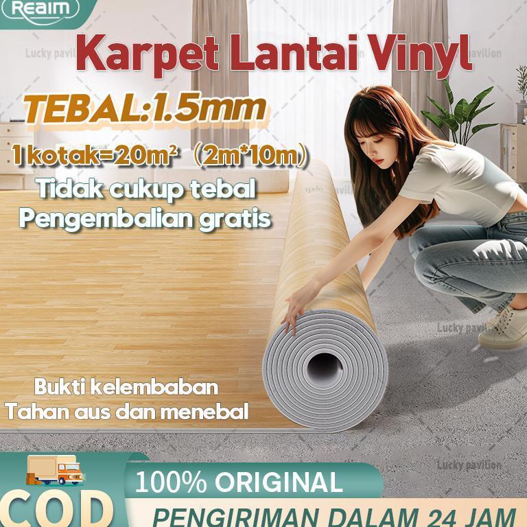 Jual KODE L54V Reaim KARPET LANTAI VINYL Gulungan Tebal 15 MM Ukuran 2M ...
