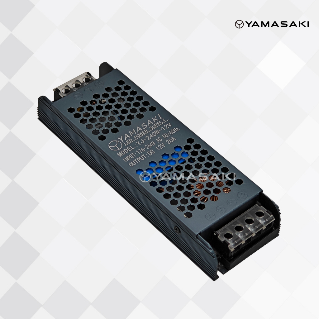 Jual Yamasaki Trafo Adaptor Power Supply Slim 12V 20A Blue Color FULL ...
