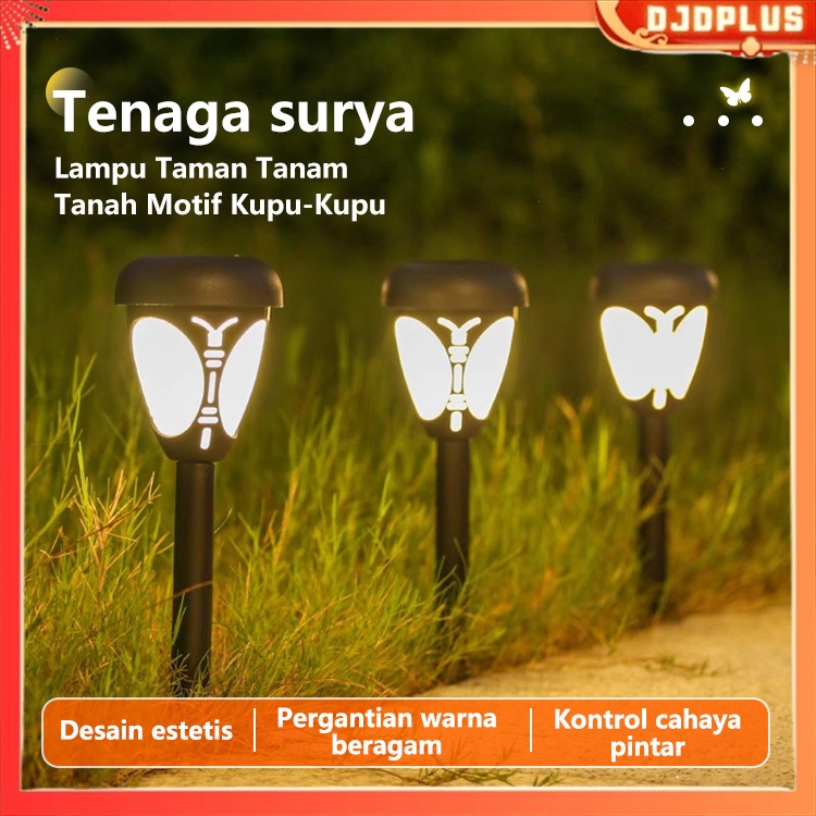 Jual DJDPlus Lampu Rumput Tenaga Surya Motif Kupu-Kupu, Lampu Taman ...