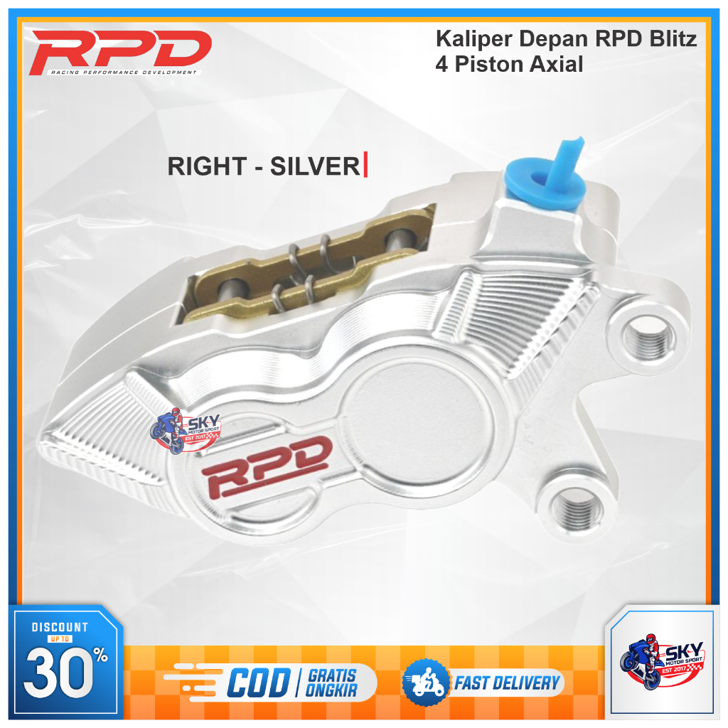 Jual Kaliper Depan RPD 4 Piston Axial Kiri / Kanan Non Bracket Blitz ...