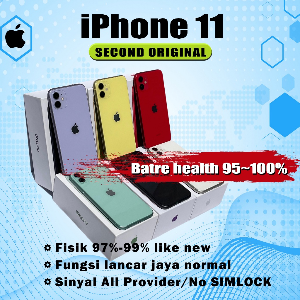 Jual ip 11 256GB/128GB/64GB SECOND LIKE NEW ORIGINAL 100% FULLSET MULUS ...
