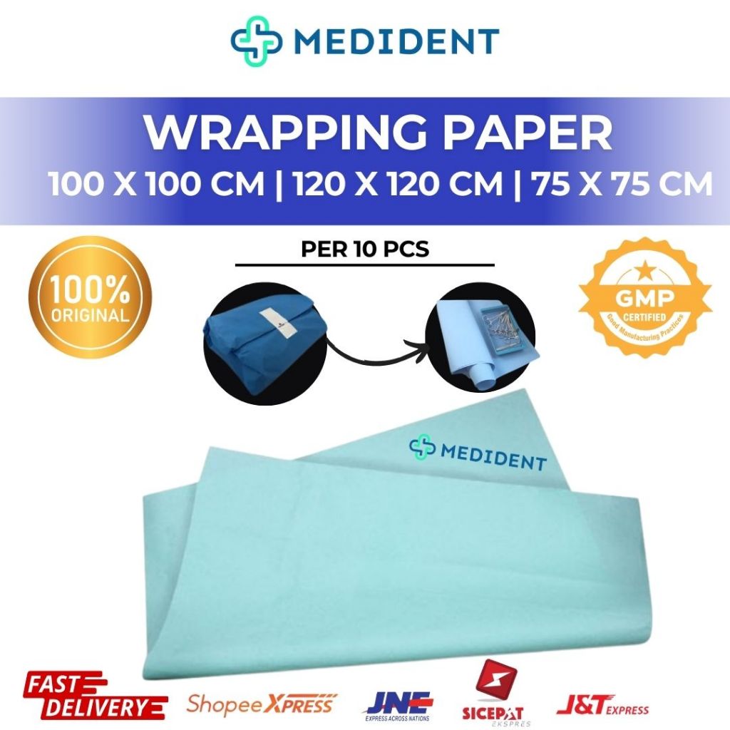 Jual Wrapping Paper / Kertas Pembungkus Autoclave / Sterilization Wrap ...