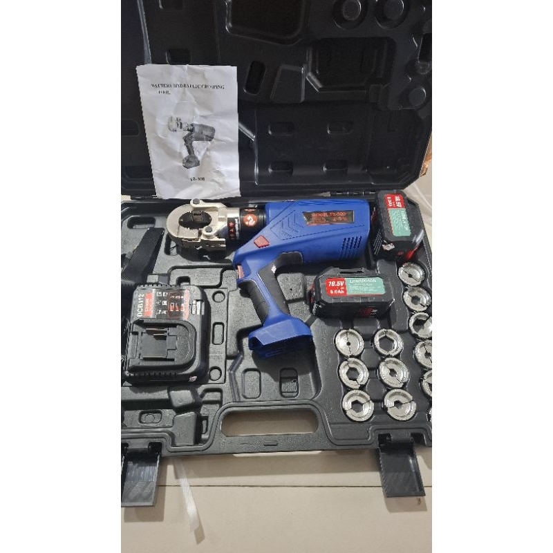 Jual tang skun hidrolik press pln portable cordless hydraulic crimping ...