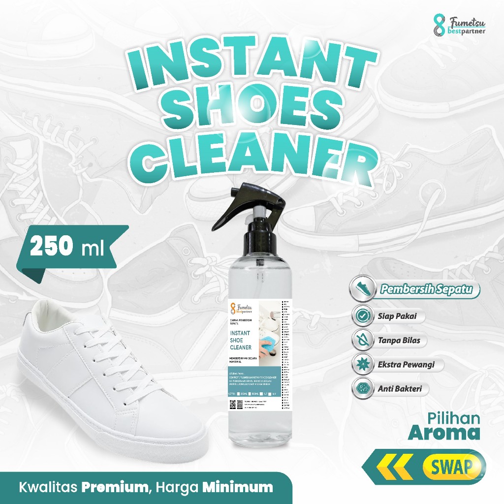 Jual Shoe Cleaner - Pembersih Sepatu Instan tanpa Bilas Air Aroma Segar ...