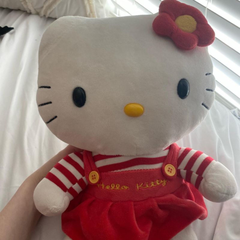 Jual Boneka Sanrio Hello Kitty Kostum Dress Merah Pita Bunga | Shopee ...