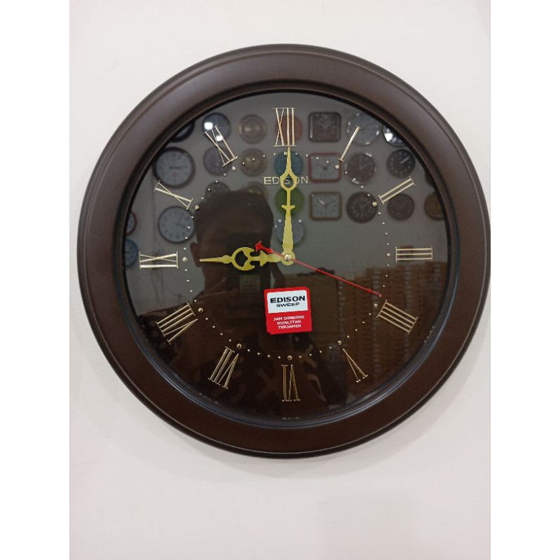 Jual Jam Dinding Edison Sweep ES383TX | Shopee Indonesia