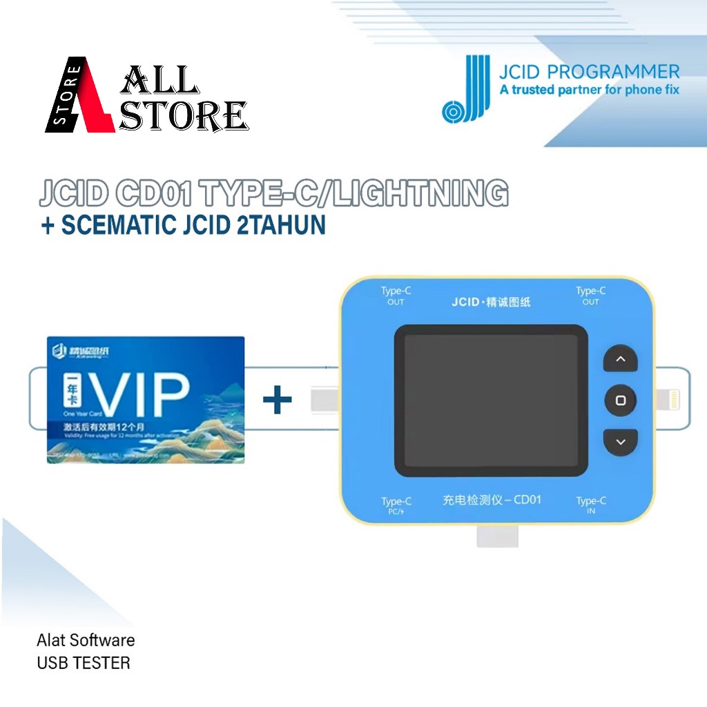 Jual JCID CD01 TYPE-C/LIGHTNING + SCEMATIC JCID 2TAHUN PAKET CHARGING ...
