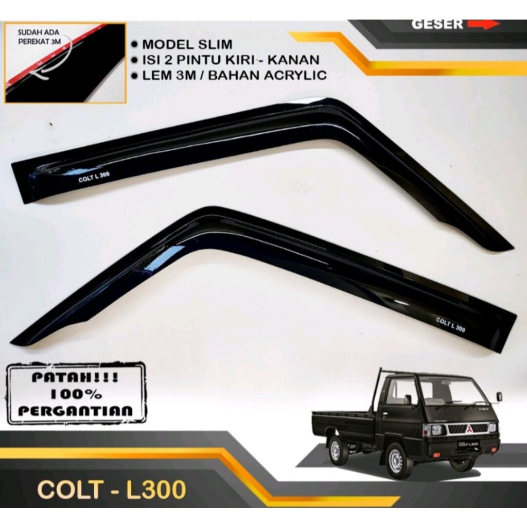 Jual TALANG AIR PINTU MOBIL L3OO MODEL SLIM CEMBUNG 2PCS | Shopee Indonesia