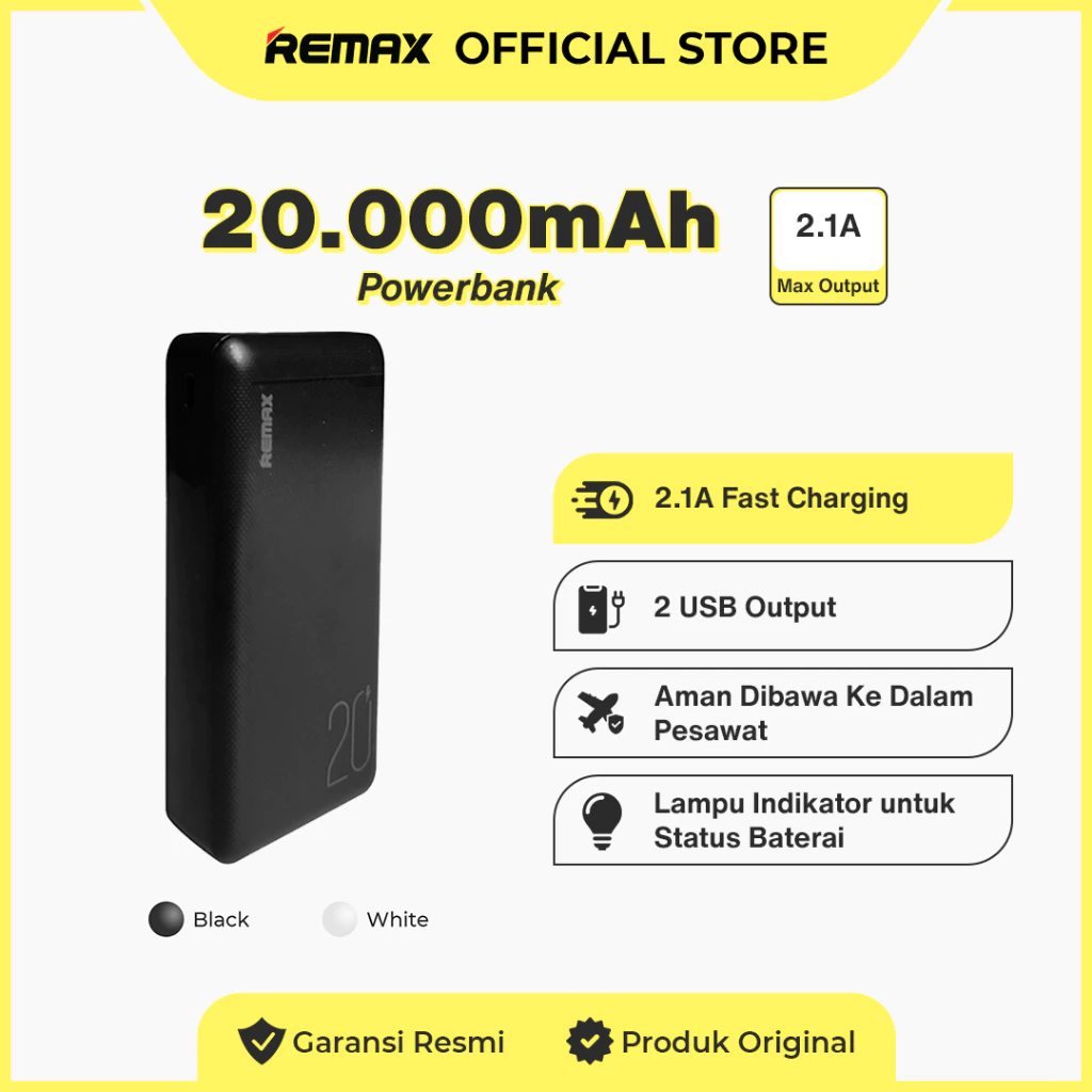 REMAX Power Bank 20000mAh 2.1A RPP-189