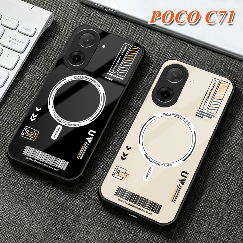 Jual Softcase Kaca Poco C71 Terbaru 2025 IC24 Casing Hp Full Cover Ada ...